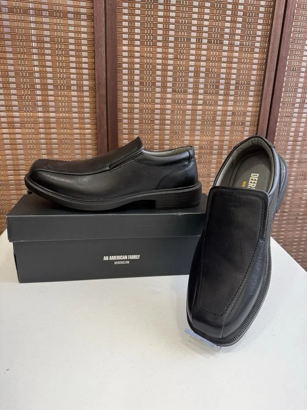 Deer Stags Greenpoint Loafers Men’s Size 9 Black Slip On Dress Shoes NEW